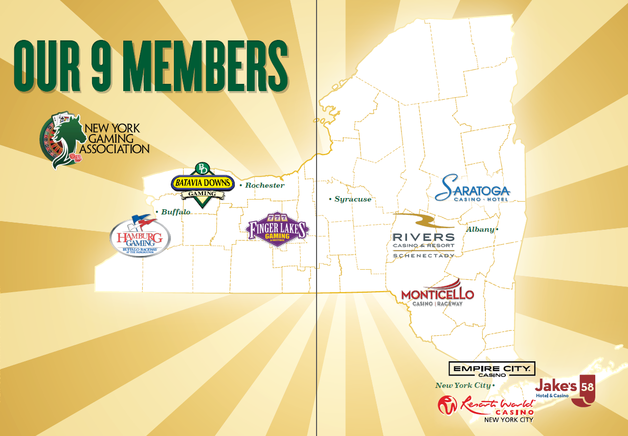 Map of the Properties New York Gaming Association